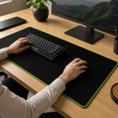 Extended Non-Slip Stitched Desk Mouse Pad