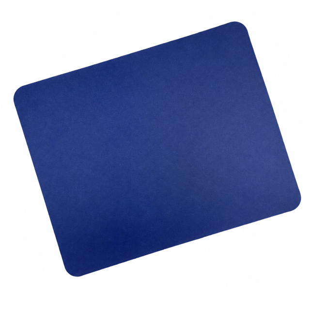 Non-Slip PU Office Mouse Pad With Flocked Base