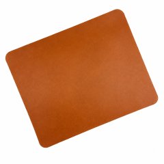 Non-Slip PU Office Mouse Pad With Flocked Base