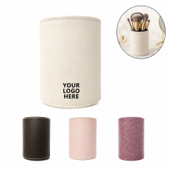 Premium Synthetic Leather Desktop Pen Holder