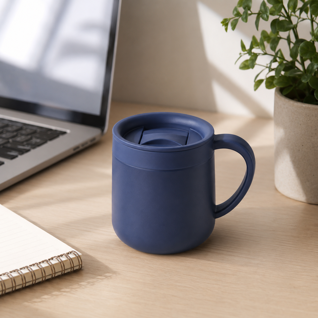 10 Oz Vacuum Insulated Coffee Mug With Handle