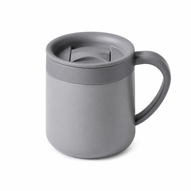 10 Oz Vacuum Insulated Coffee Mug With Handle