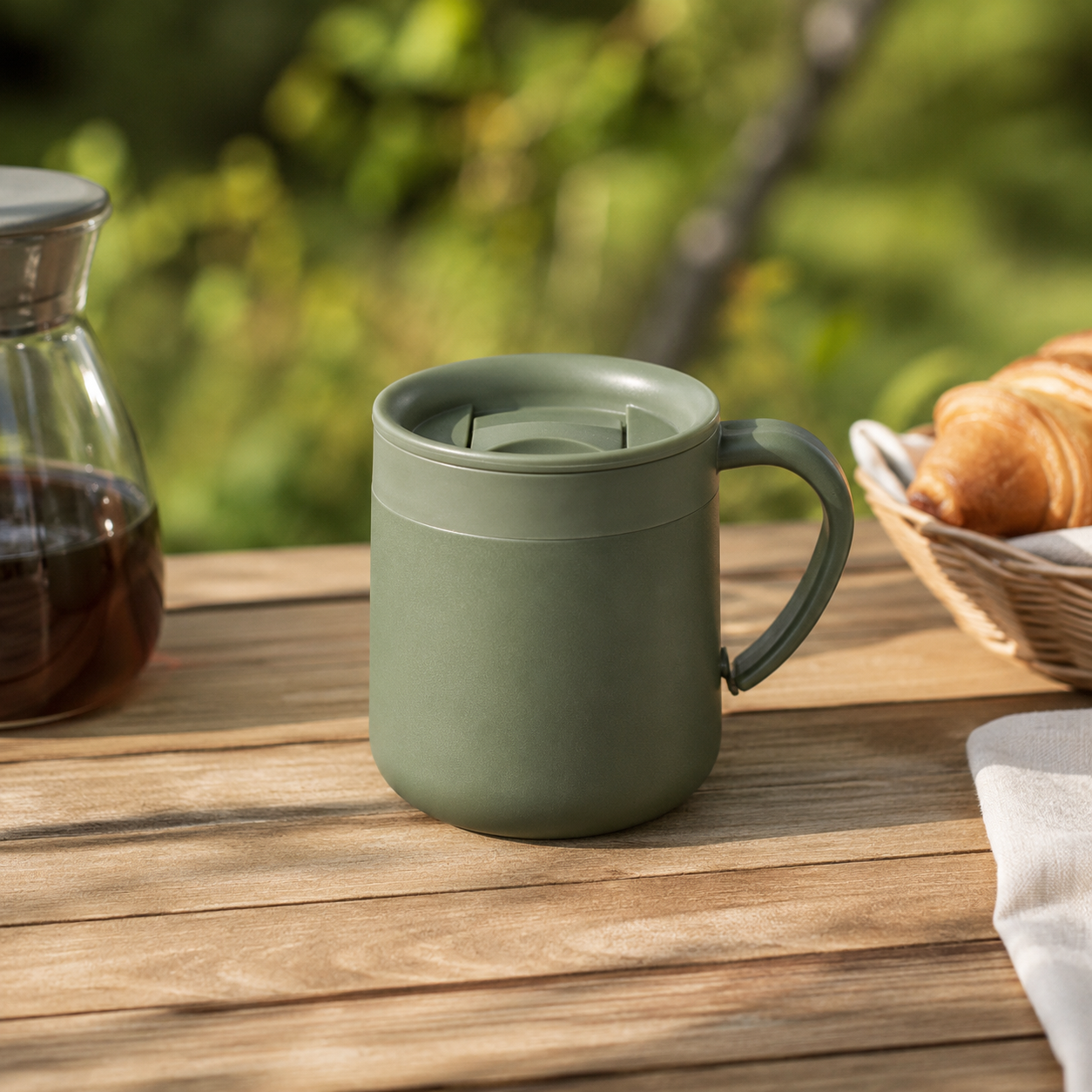 10 Oz Vacuum Insulated Coffee Mug With Handle