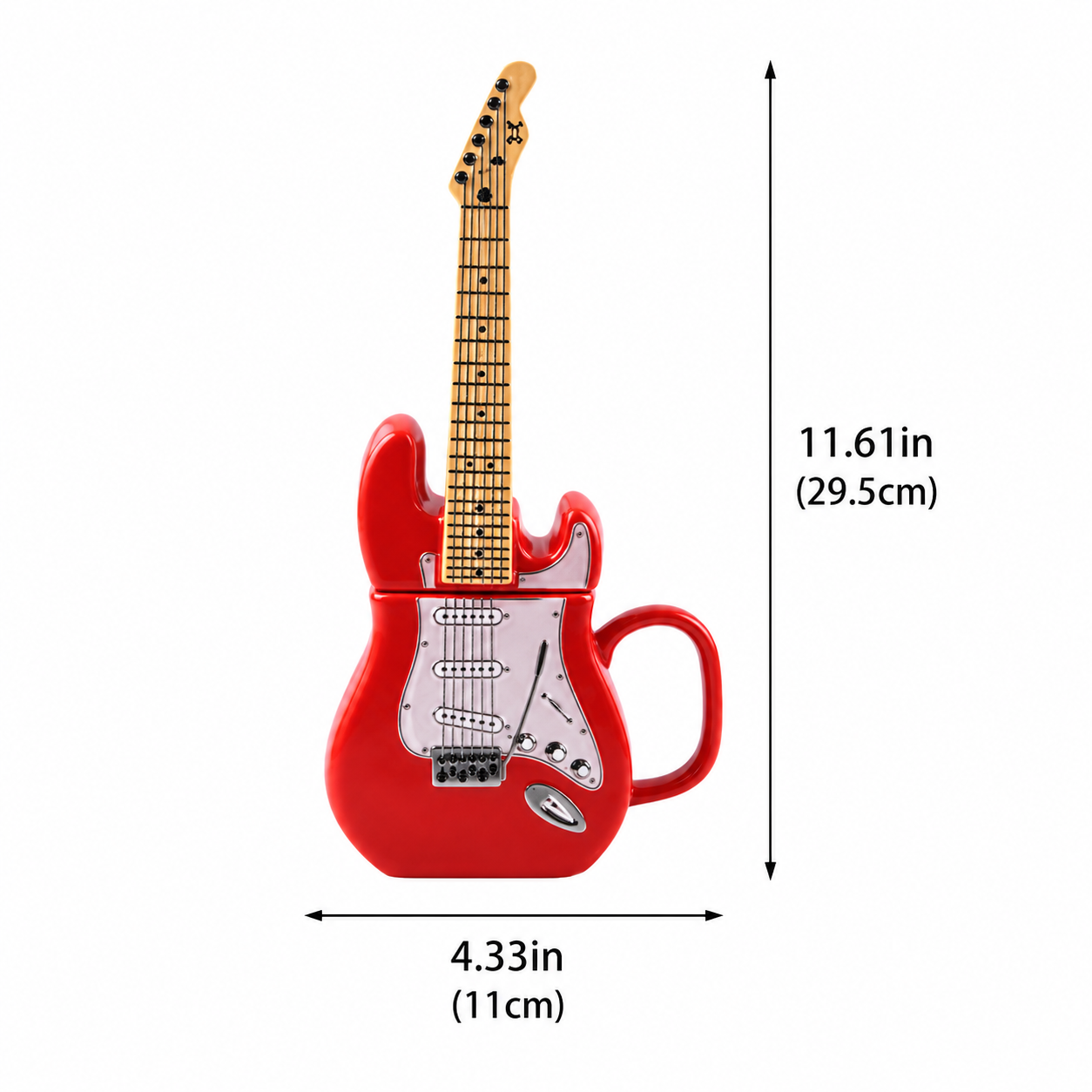 15 Oz Guitar Style Ceramic Coffee Mug