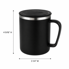 16 Oz Vacuum Insulated Coffee Mug With Handle