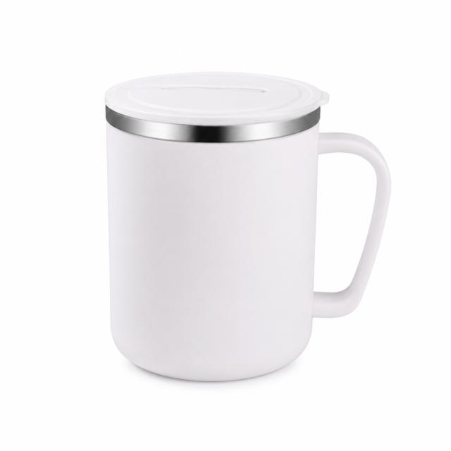 16 Oz Vacuum Insulated Coffee Mug With Handle