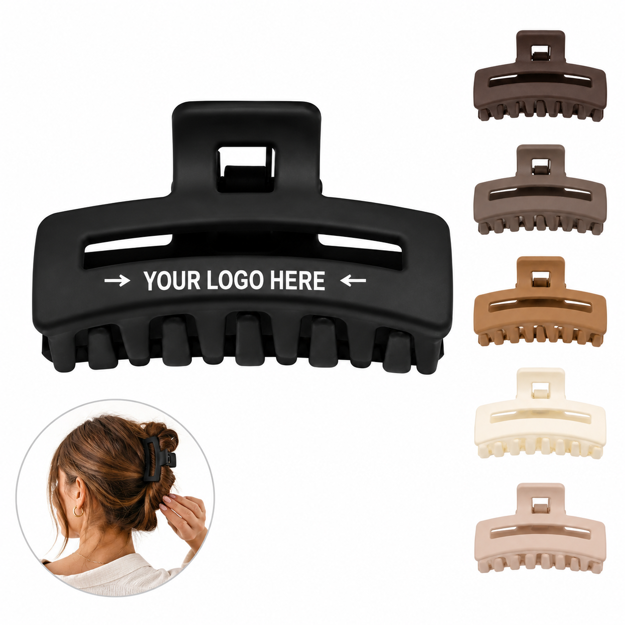 1.8 Inch Small Claw Clips For Thin Thick Hair