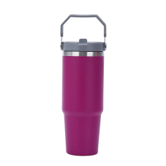 30Oz Tumbler With Handle Stainless Steel Insulated Cup