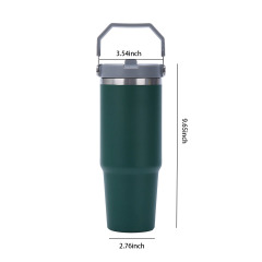 30Oz Tumbler With Handle Stainless Steel Insulated Cup