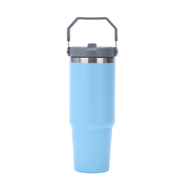 30Oz Tumbler With Handle Stainless Steel Insulated Cup