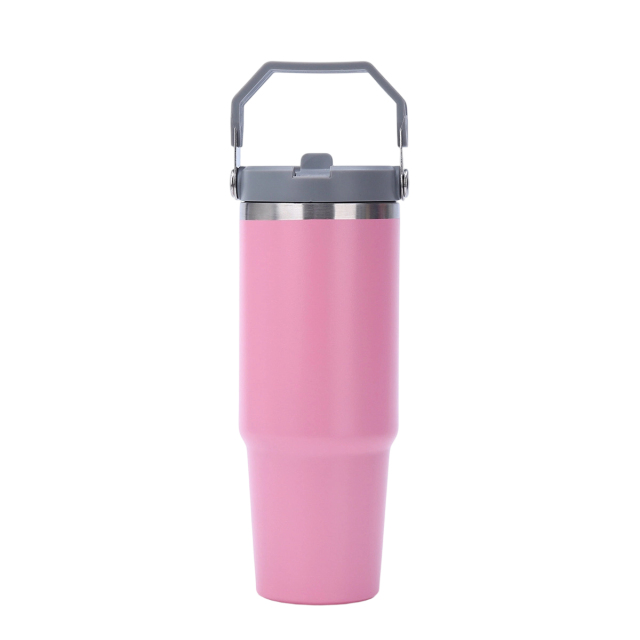 30Oz Tumbler With Handle Stainless Steel Insulated Cup