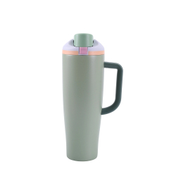 40Oz Tumbler With Handle Stainless Steel Insulated Mug