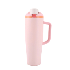 40Oz Tumbler With Handle Stainless Steel Insulated Mug