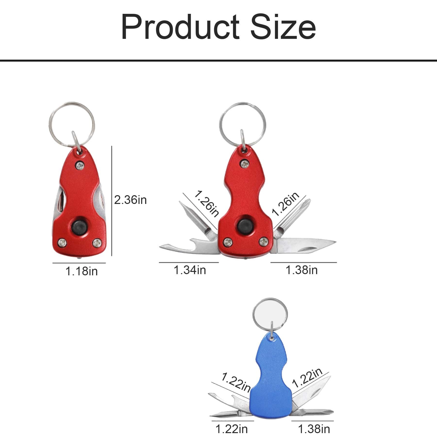5In1 Multi-Function Screwdriver Bottle Opener Key Chain Tools