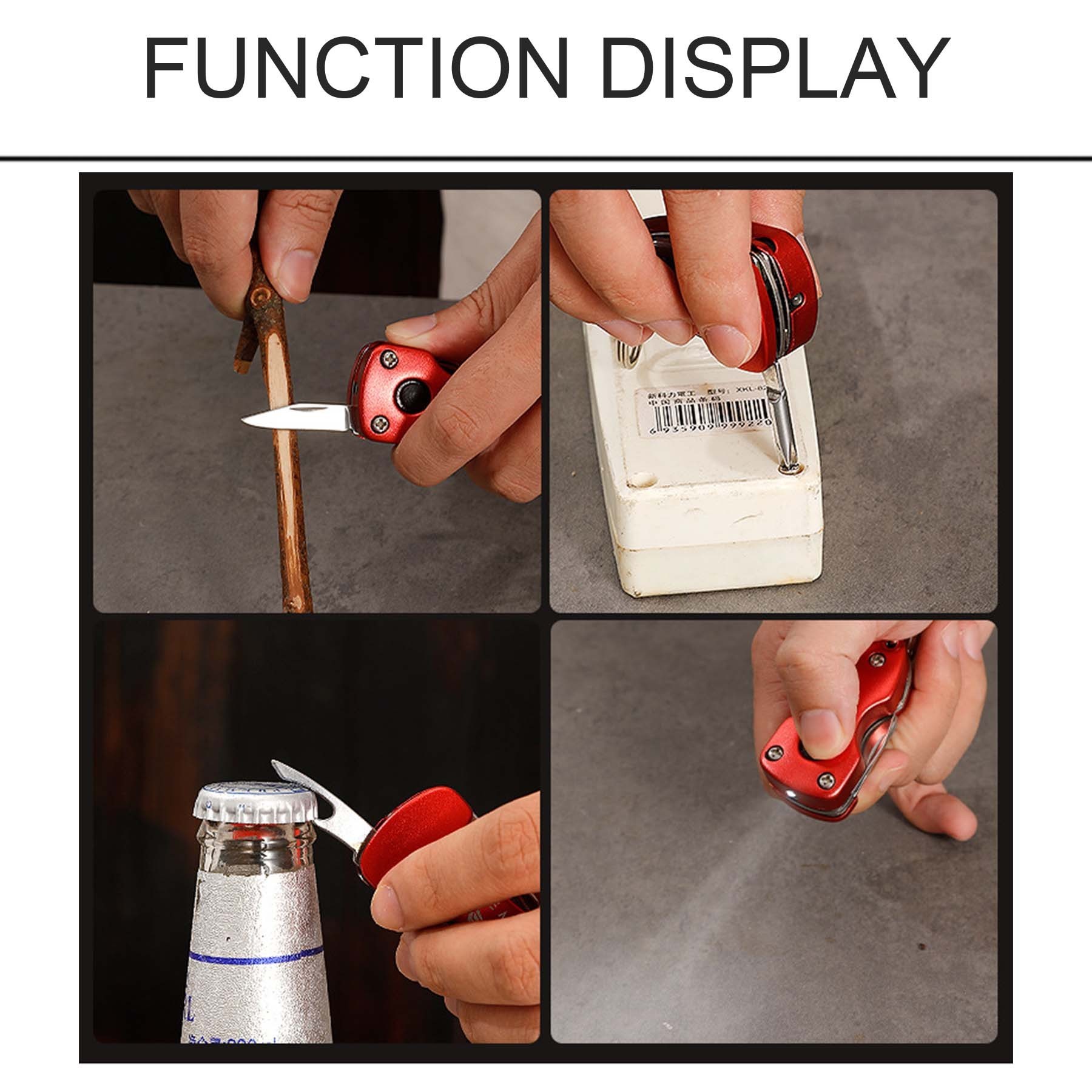 5In1 Multi-Function Screwdriver Bottle Opener Key Chain Tools