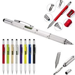 6 In 1 Multifunctional Tool Ballpoint Pen