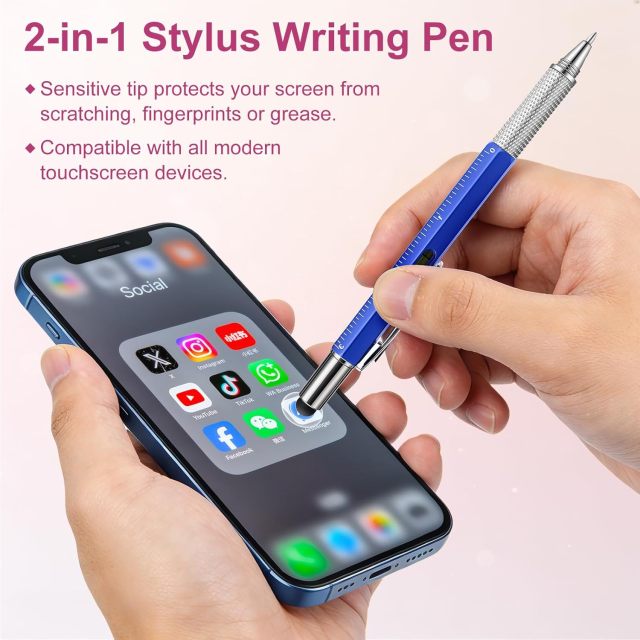 6 In 1 Multifunctional Tool Ballpoint Pen