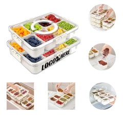8-Compartment Airtight Food Storage Container