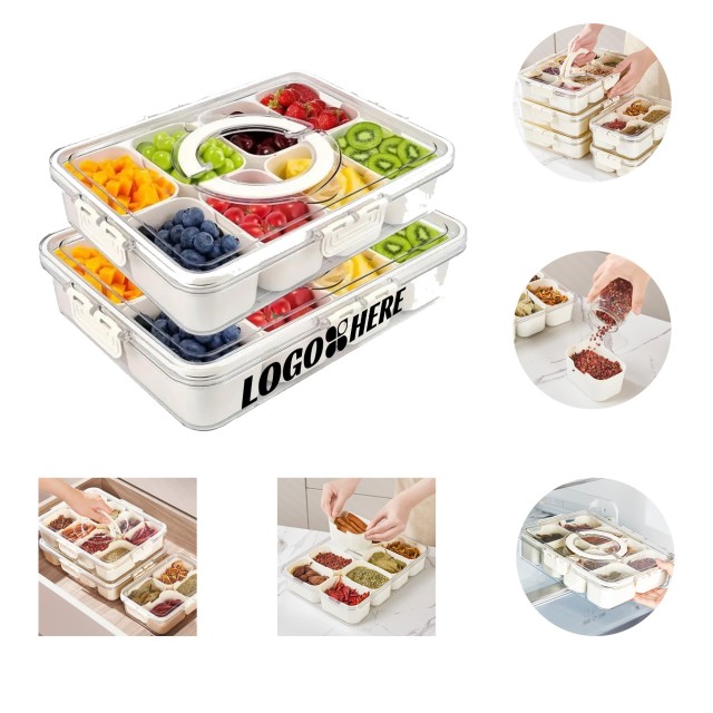 8-Compartment Airtight Food Storage Container