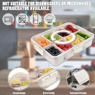 8-Compartment Airtight Food Storage Container
