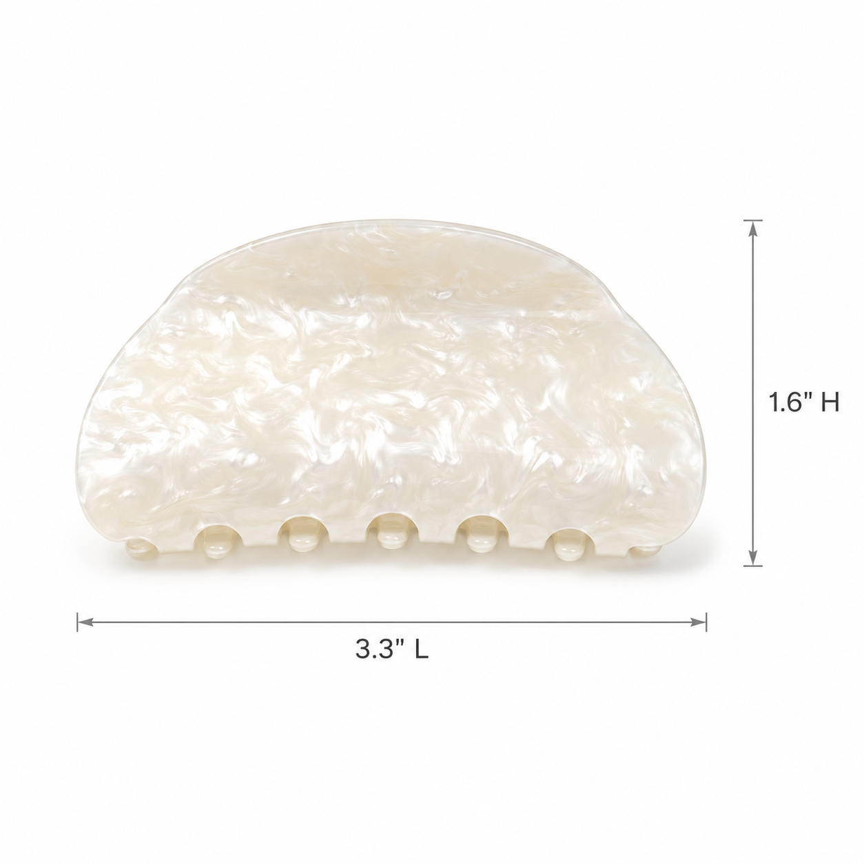 Acrylic Shell Striped Marble Pattern Hair Claw Clip