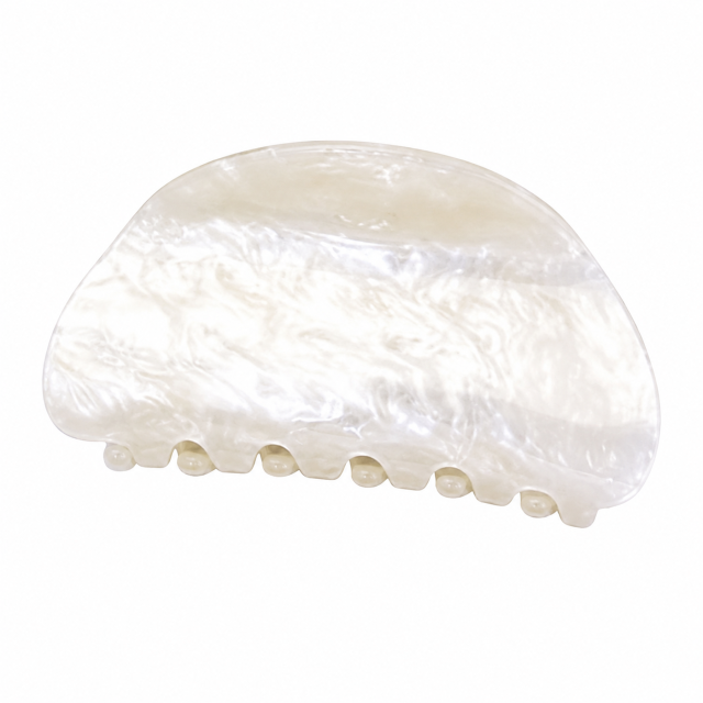 Acrylic Shell Striped Marble Pattern Hair Claw Clip