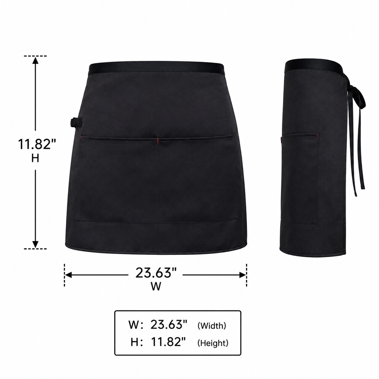 Adjustable Multi-Pocket Polyester Waist Apron