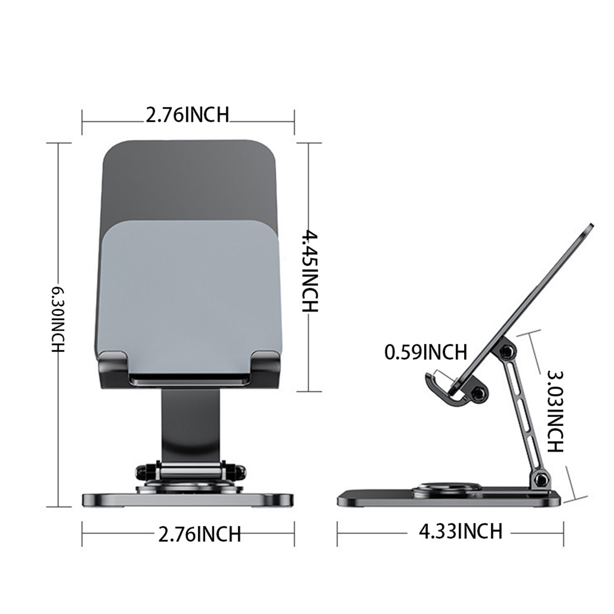 Rotating Foldable Aluminum Alloy Phone Stand