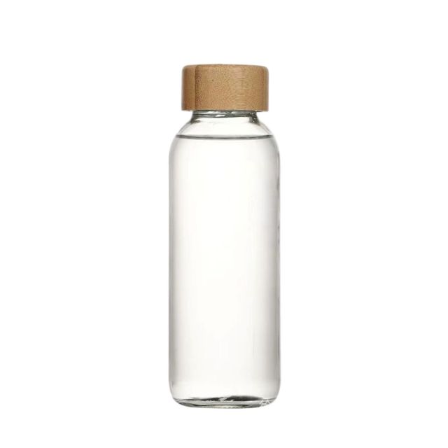 Bamboo Lid Glass Water Bottle