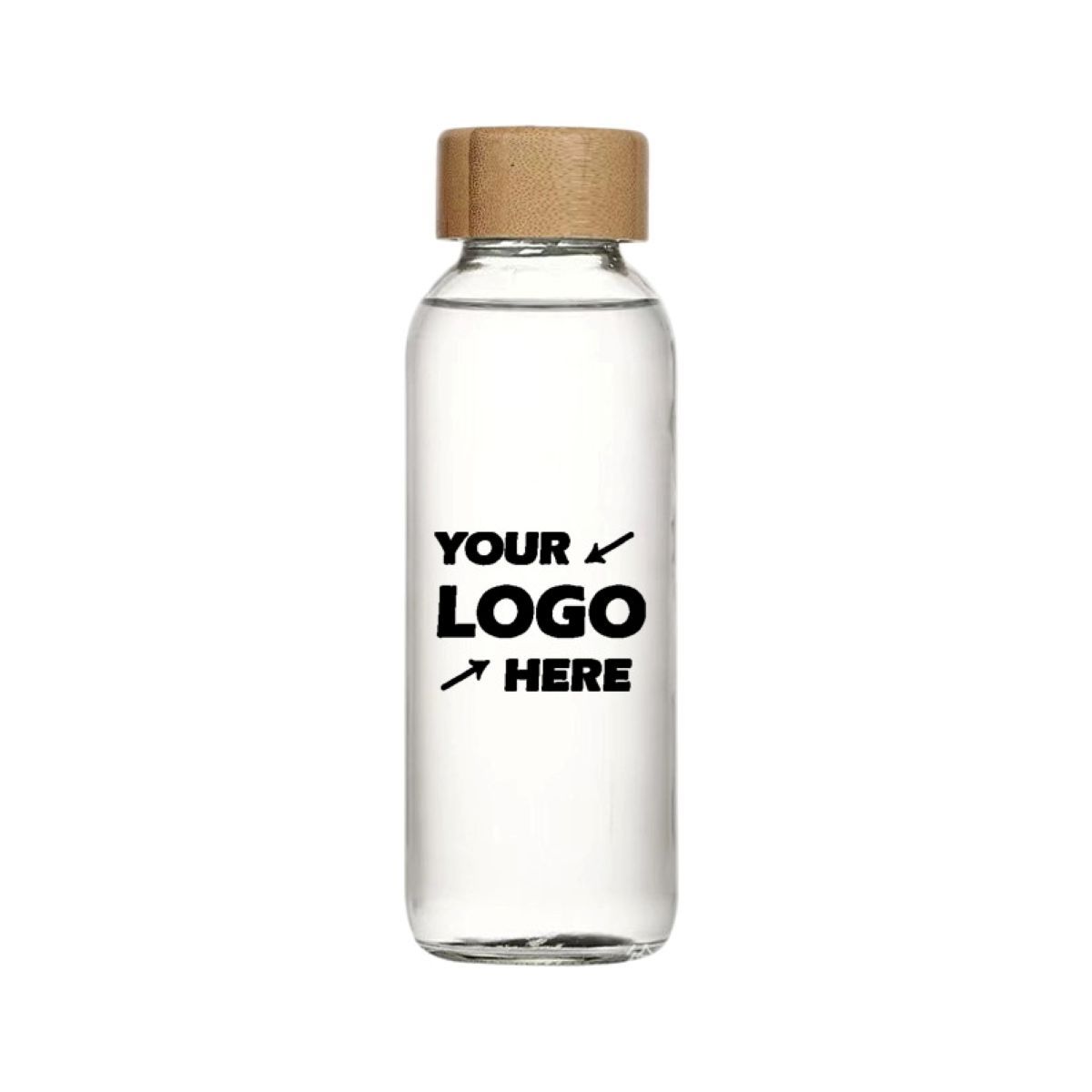Bamboo Lid Glass Water Bottle