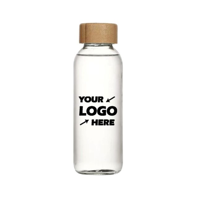 Bamboo Lid Glass Water Bottle