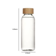 Bamboo Lid Glass Water Bottle