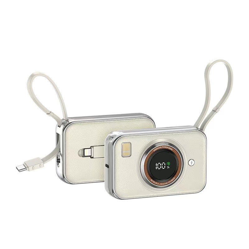 Camera Power Bank With Cables