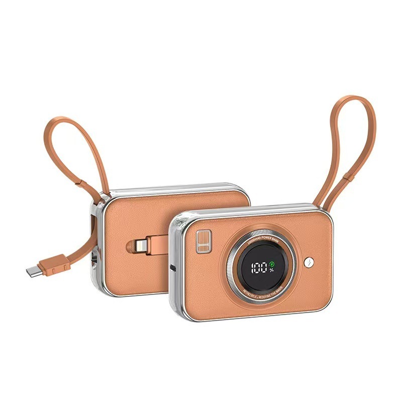 Camera Power Bank With Cables