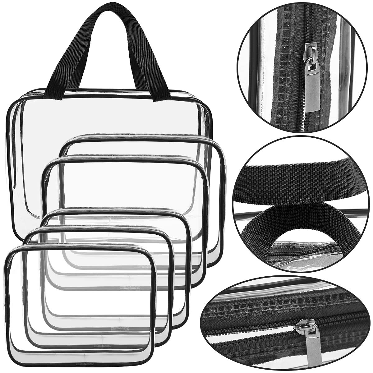 Clear PVC Travel Toiletry Bags
