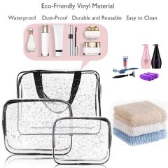 Clear PVC Travel Toiletry Bags