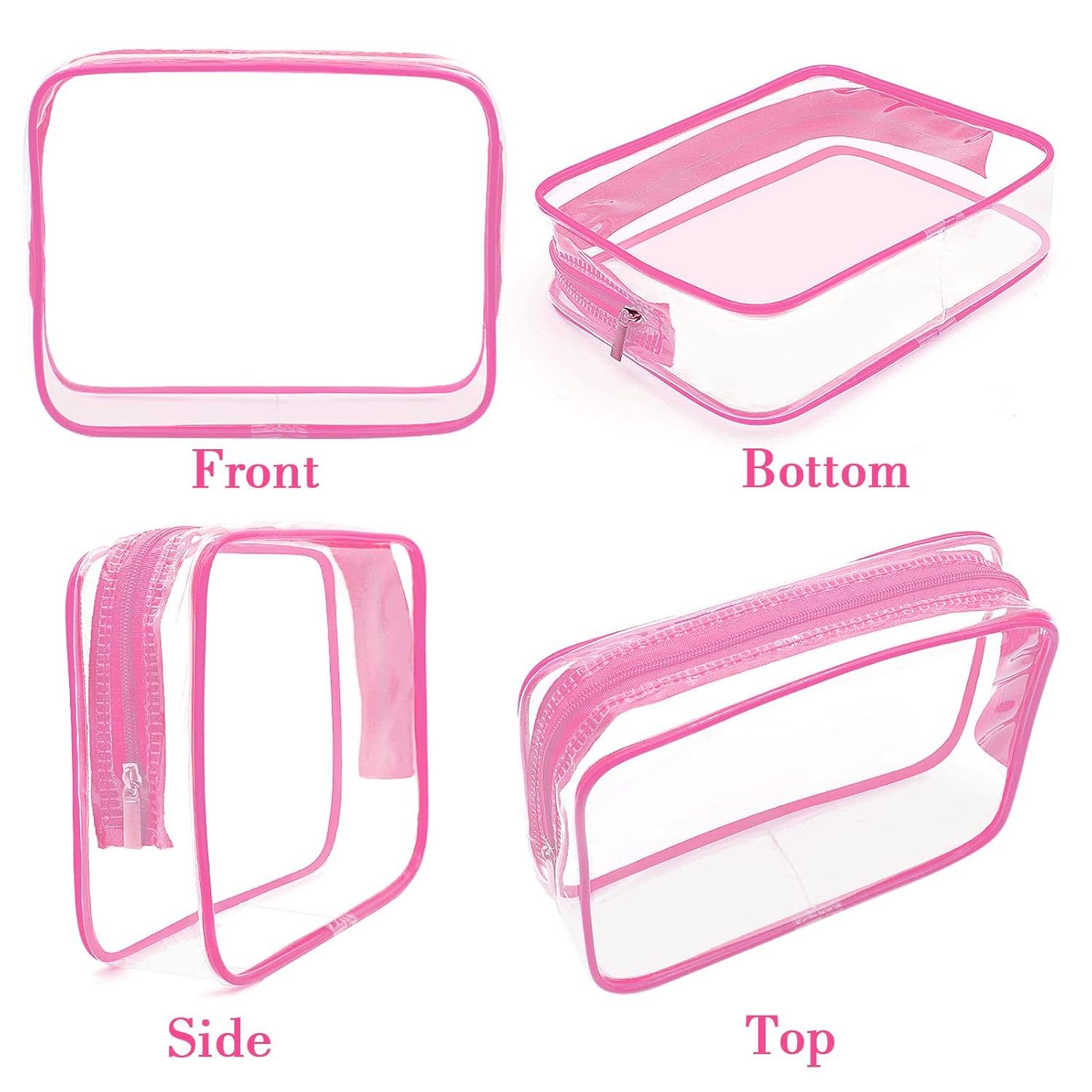Clear PVC Travel Toiletry Bags