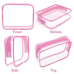 Clear PVC Travel Toiletry Bags