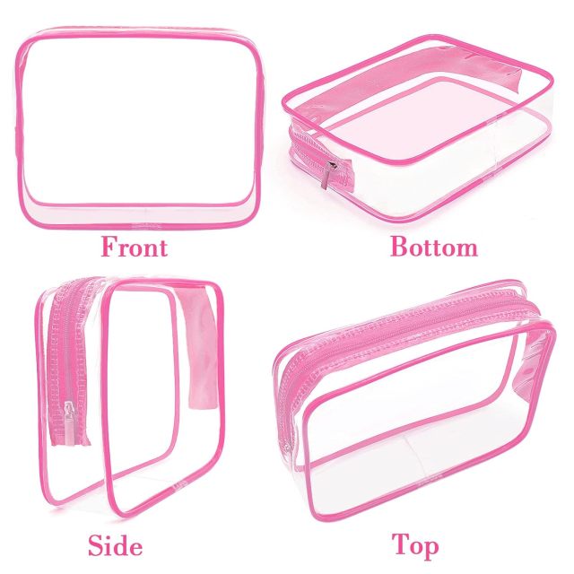 Clear PVC Travel Toiletry Bags