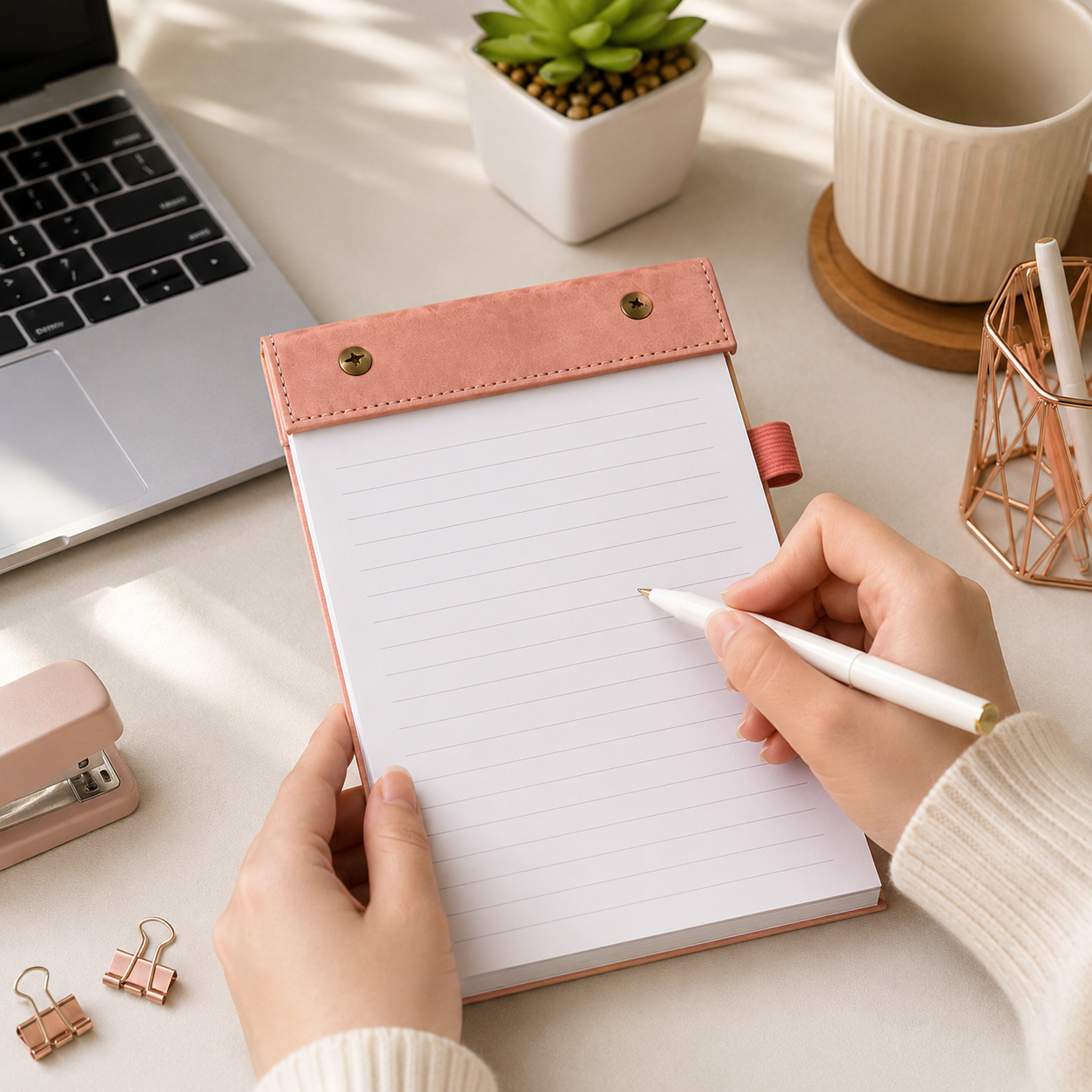 Color-Changing Leather To-Do List Notebook
