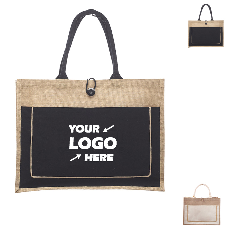 Cotton Stylish Shopping Pocket Jute Tote Bag