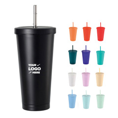 Dopamine Color Straw Tumbler
