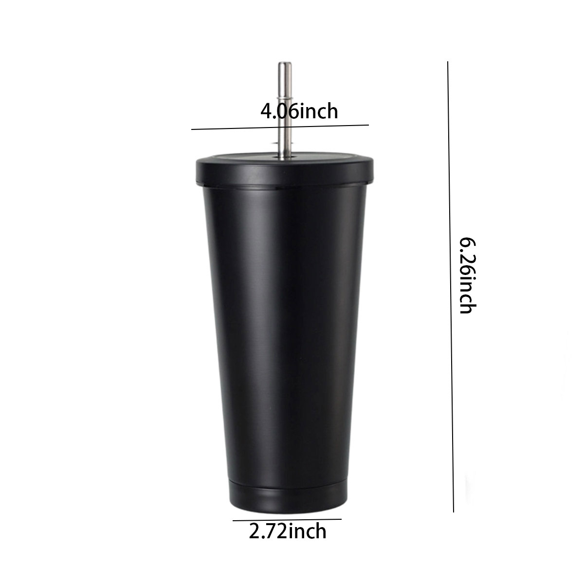 Dopamine Color Straw Tumbler