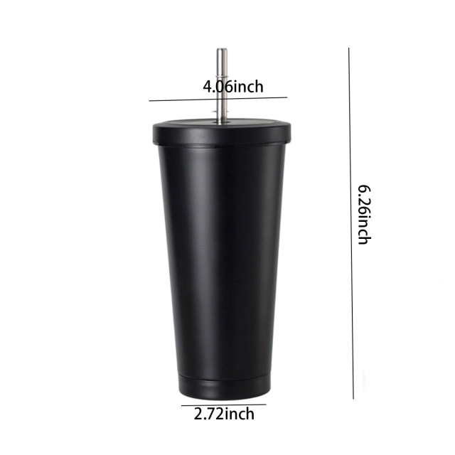 Dopamine Color Straw Tumbler