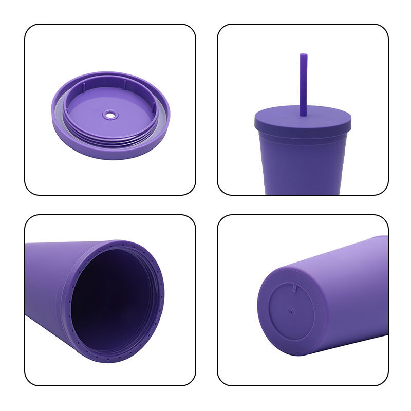 Dopamine Color Straw Tumbler