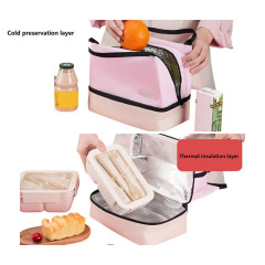 Double-Layer Insulated Lunch Bag