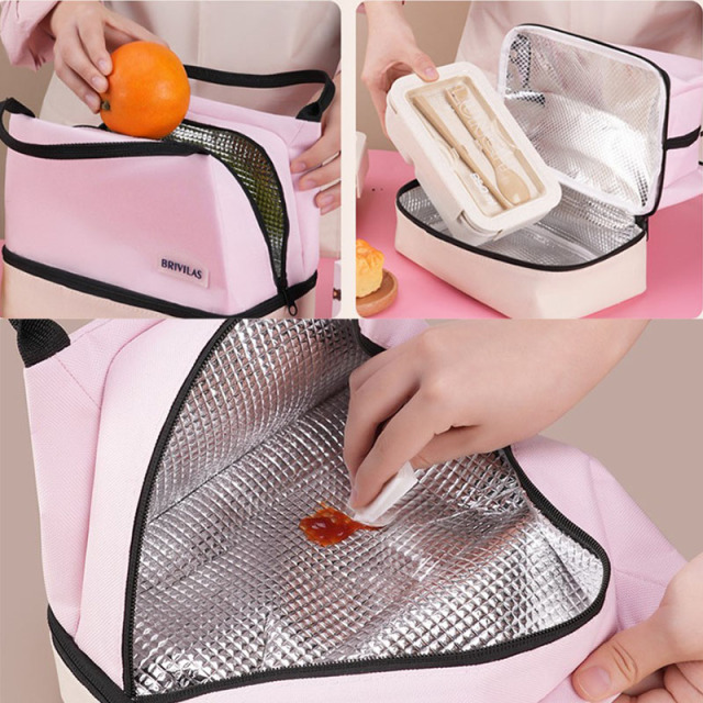 Double-Layer Insulated Lunch Bag