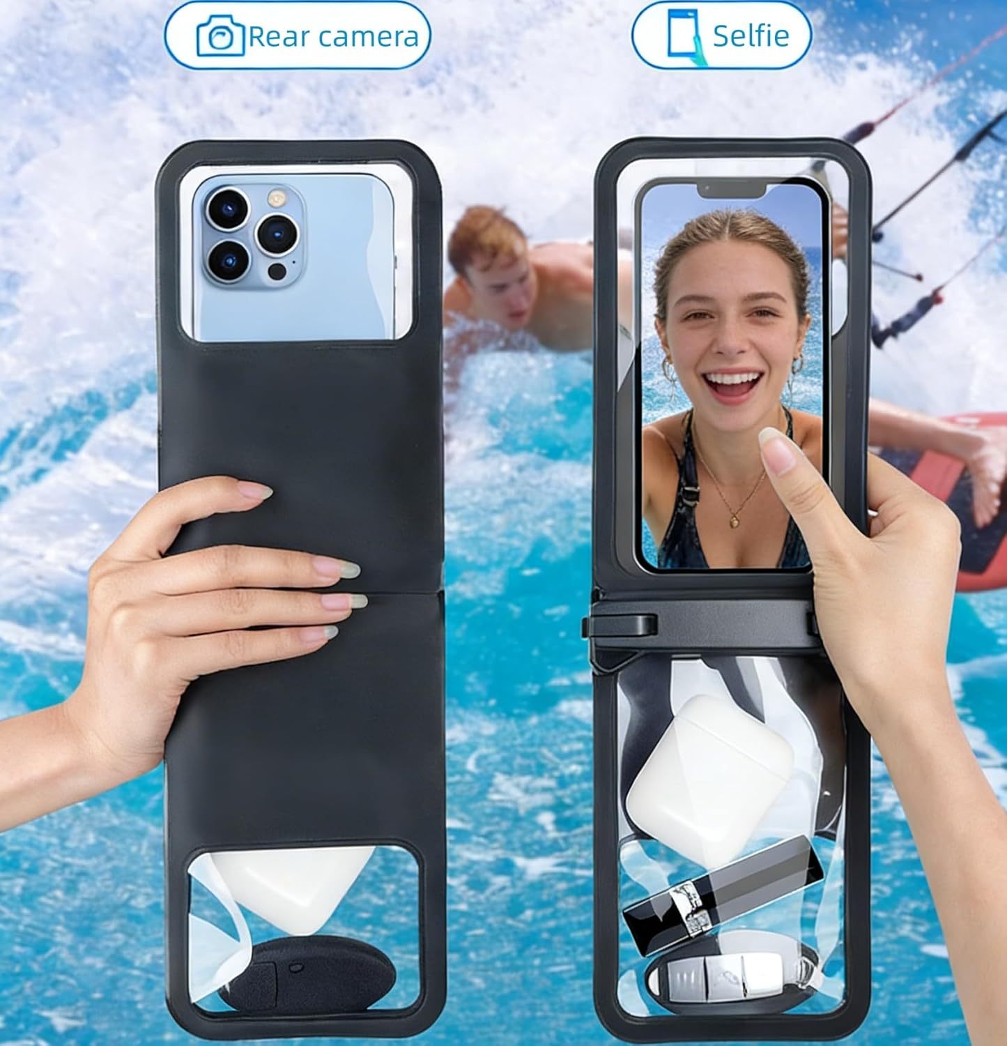 Dual Compartment Waterproof Phone Pouch