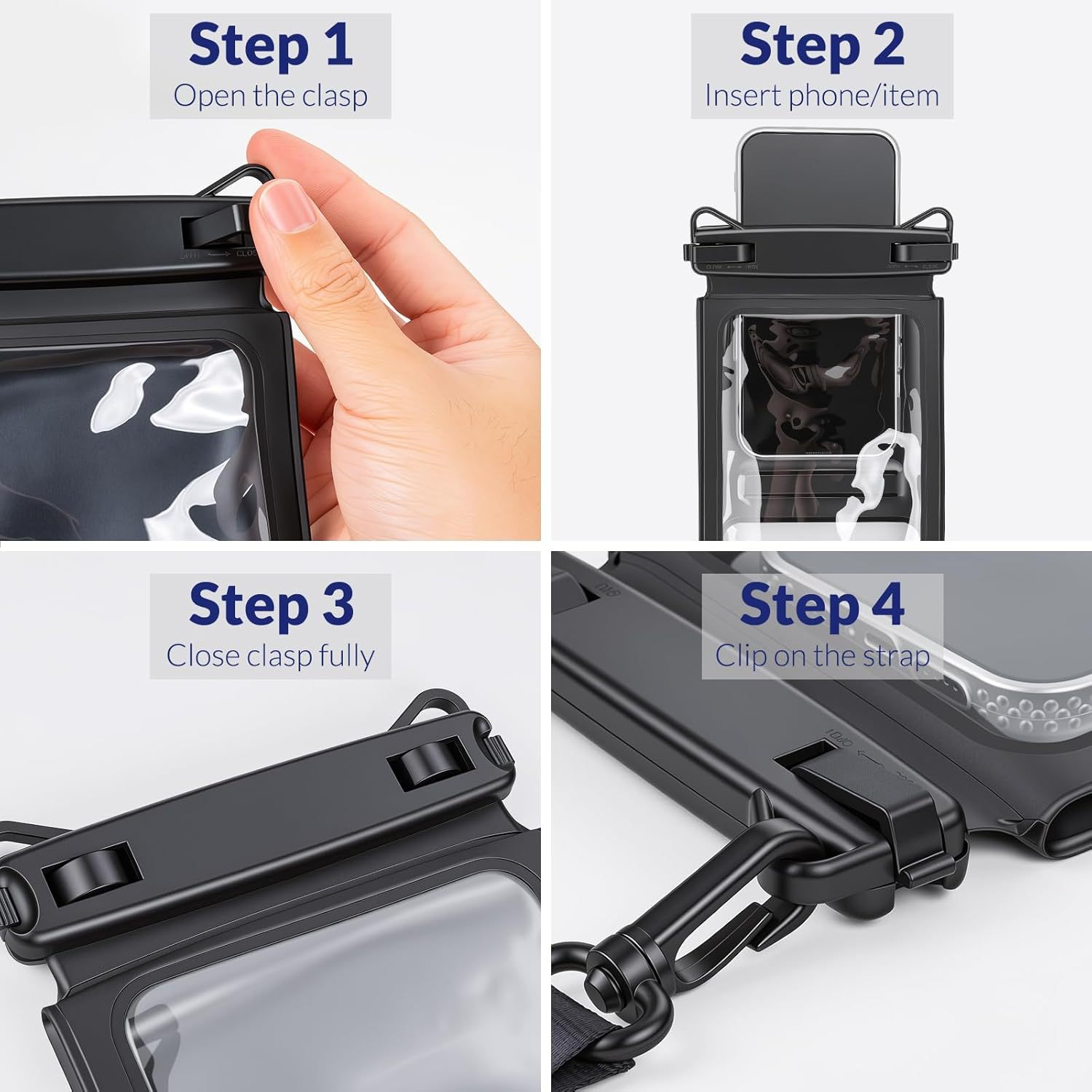 Dual Compartment Waterproof Phone Pouch