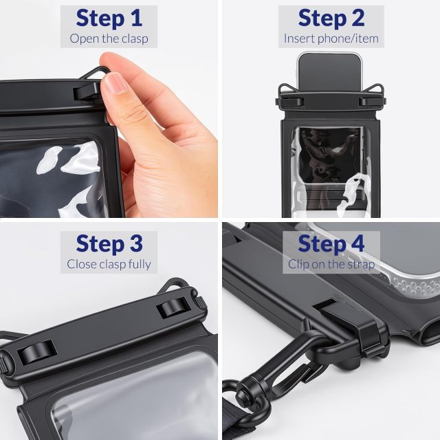 Dual Compartment Waterproof Phone Pouch
